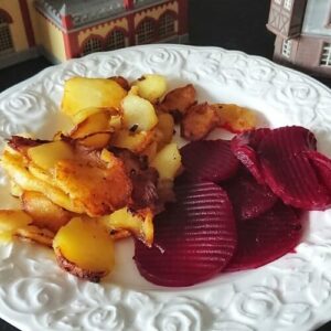 Bratkartoffeln und Rote Beete