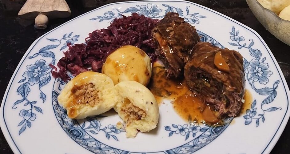 Rouladen mit fränkischen Kartoffelklößen